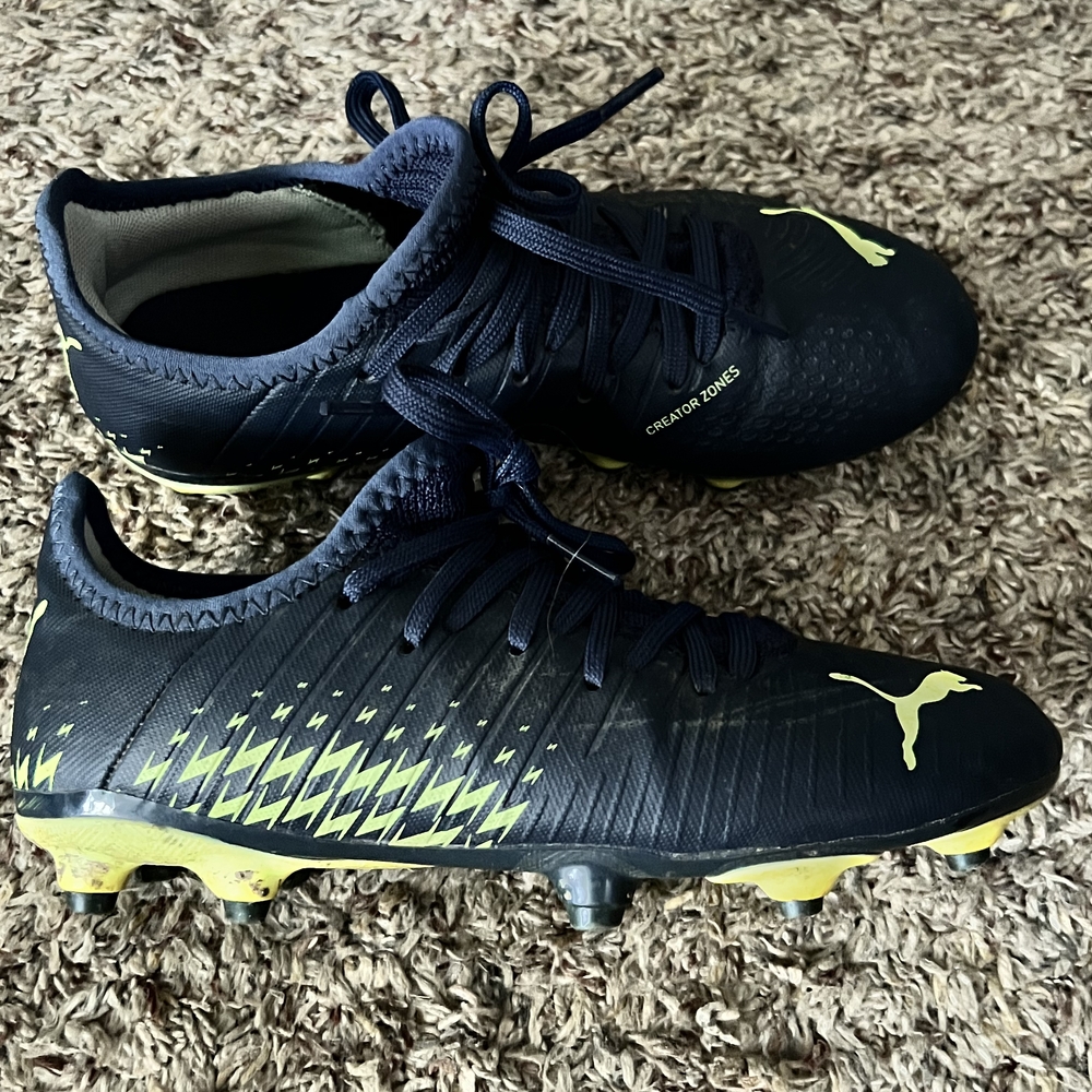 Puma Black and Yellow Soccer Cleats